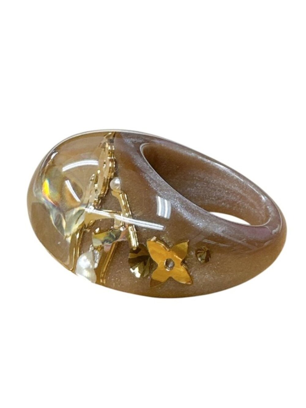 Louis Vuitton M Ring Bar Ankle John Brown Gold - Picture 5 of 10